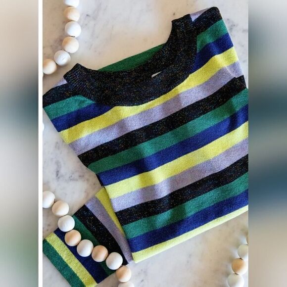 Free People Cosmic Shimmer Pullover by Daydreamer Long-sleeved Top | XS - Picture 5 of 9